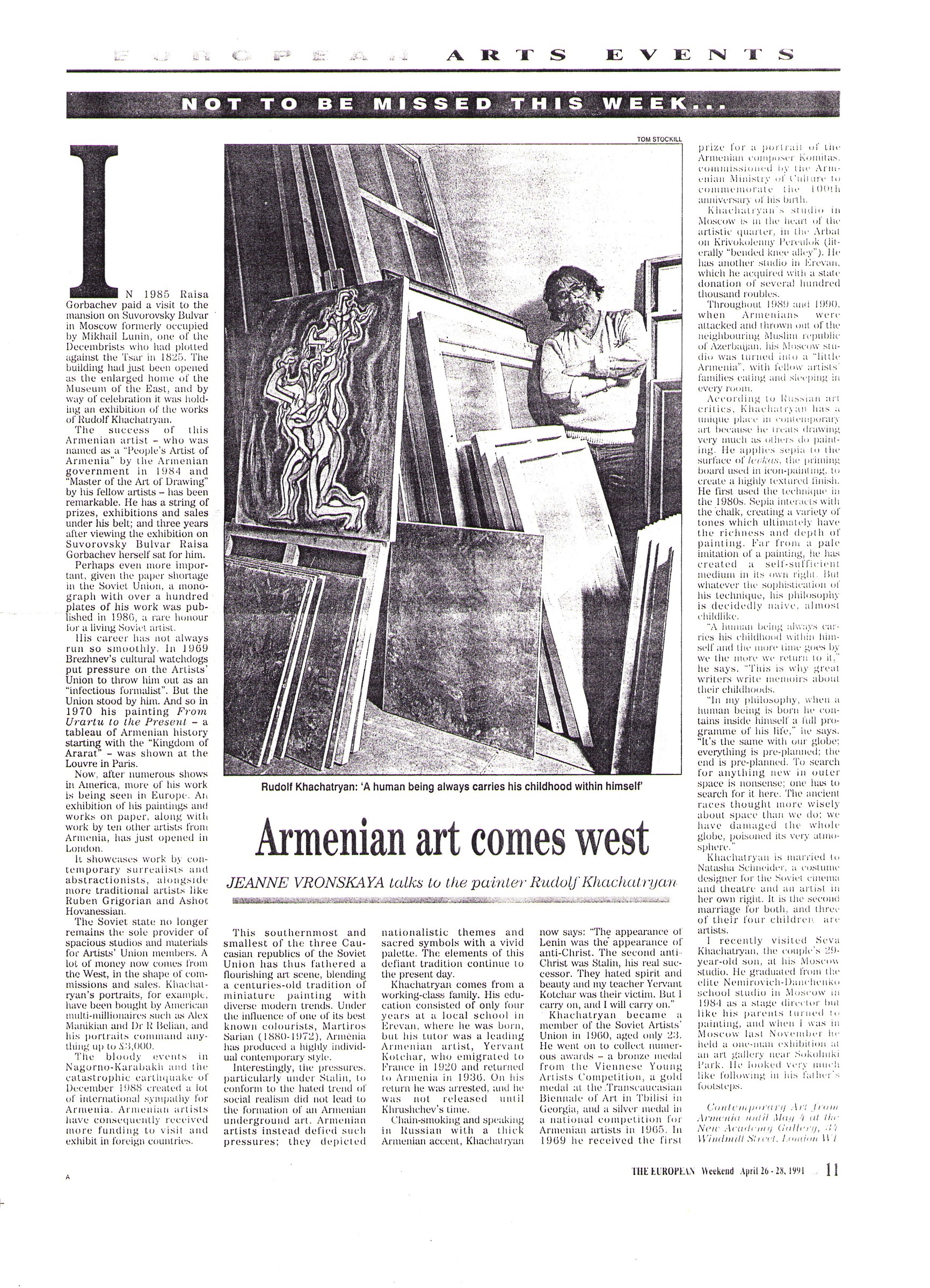 "Armenian art comes to the West"